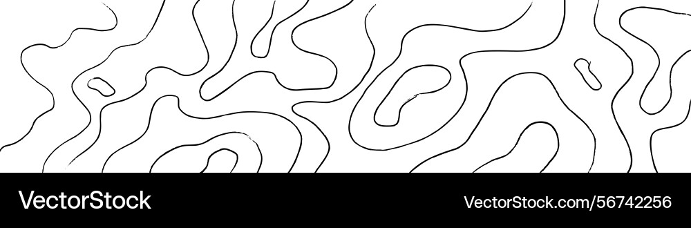 Wooden topographic map with contour line pattern Wooden topographic map with contour line pattern vector image
