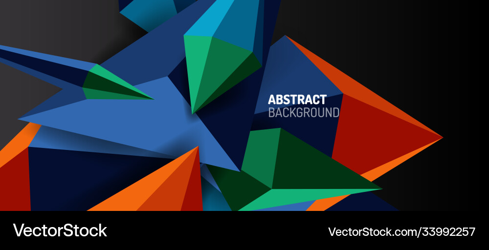 3d low poly abstract shape background 3d low poly abstract shape background vector image
