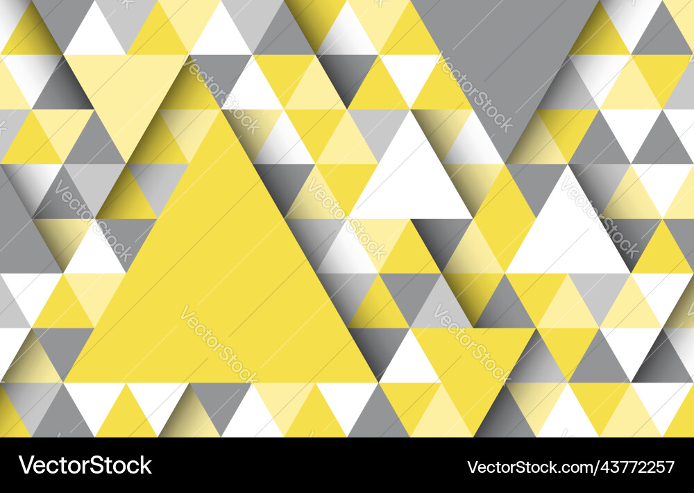 Abstract background pattern triangle shape yellow Abstract background pattern triangle shape yellow vector image