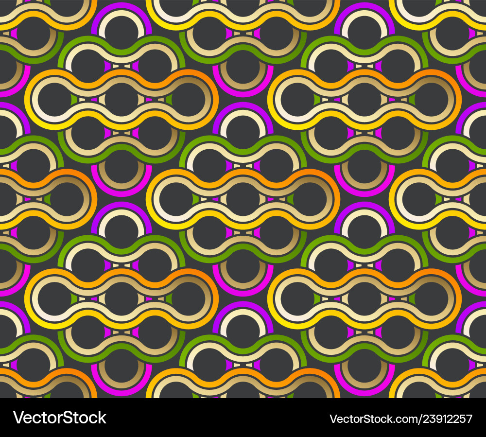 Abstract Swirl Ribbon Pattern vector image