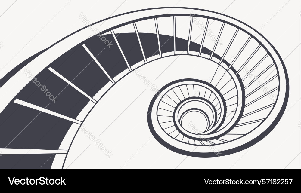Abstrakte gebogene Drallbahn Design generative ai vektorbild