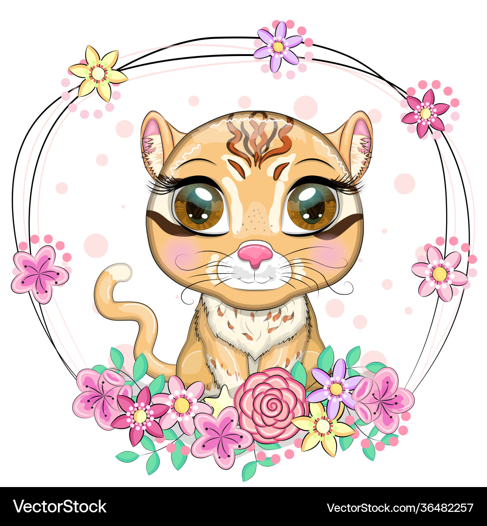 Asiatische goldene Katze mit charakteristischen Spots Asiatische goldene Katze mit charakteristischen Spots vektorbild