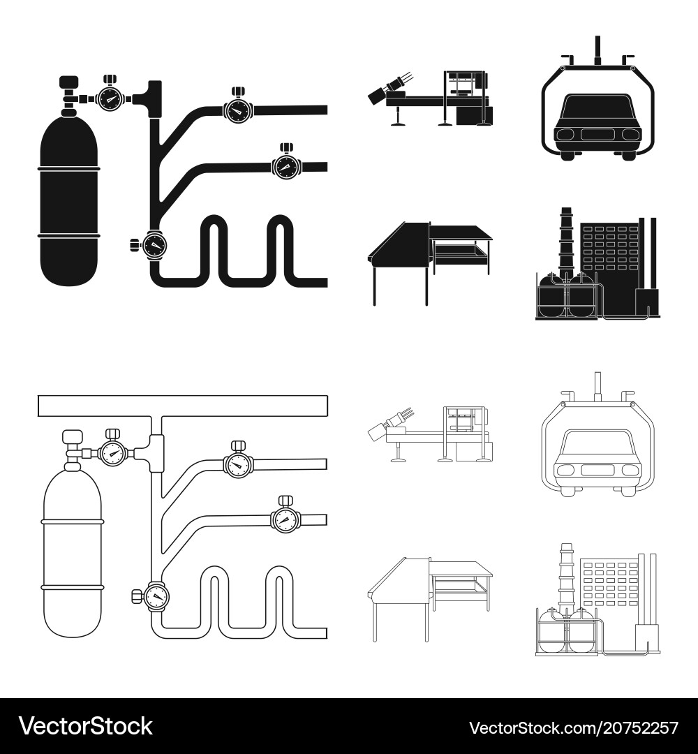 Automotive industry and other web icon in black Automotive industry and other web icon in black vector image