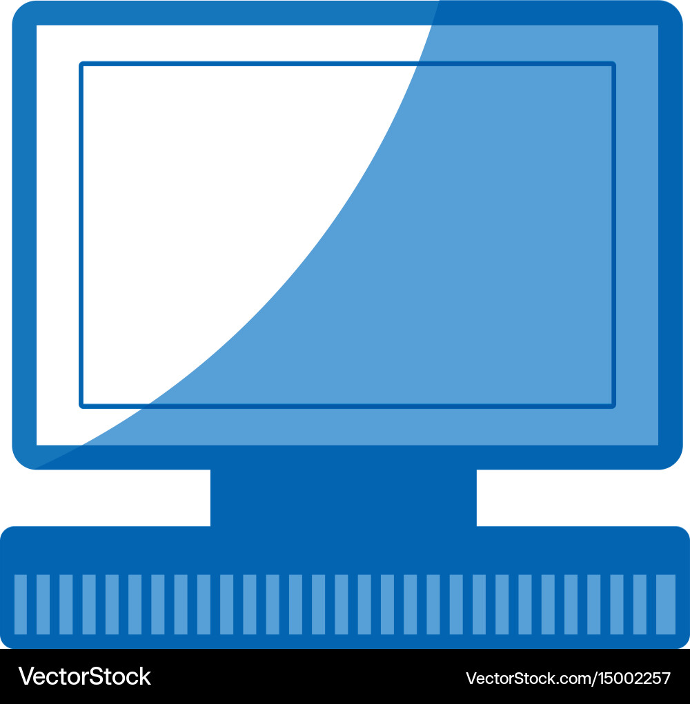 Bildschirm Monitor Technologie Studie Gerät Bild Vektorbild