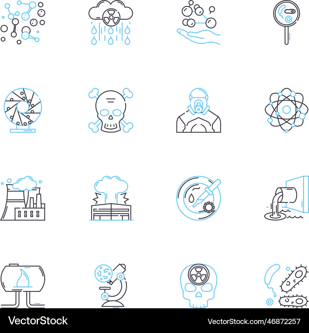 Computer nerks linear icons set coding gaming Computer nerks linear icons set coding gaming vector image