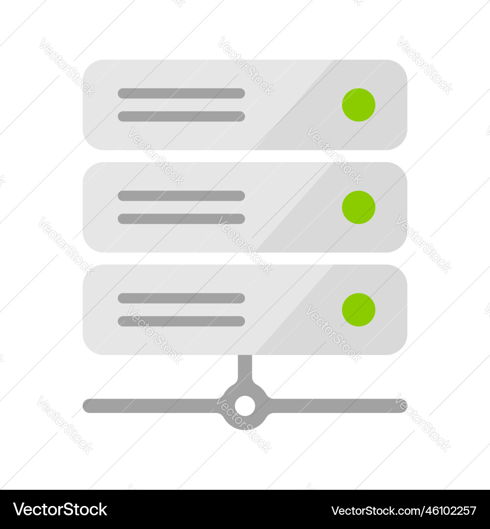 Computer server data center icon Computer server data center icon vector image