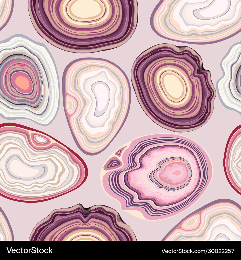Geode and Agate Slice Pattern vector image
