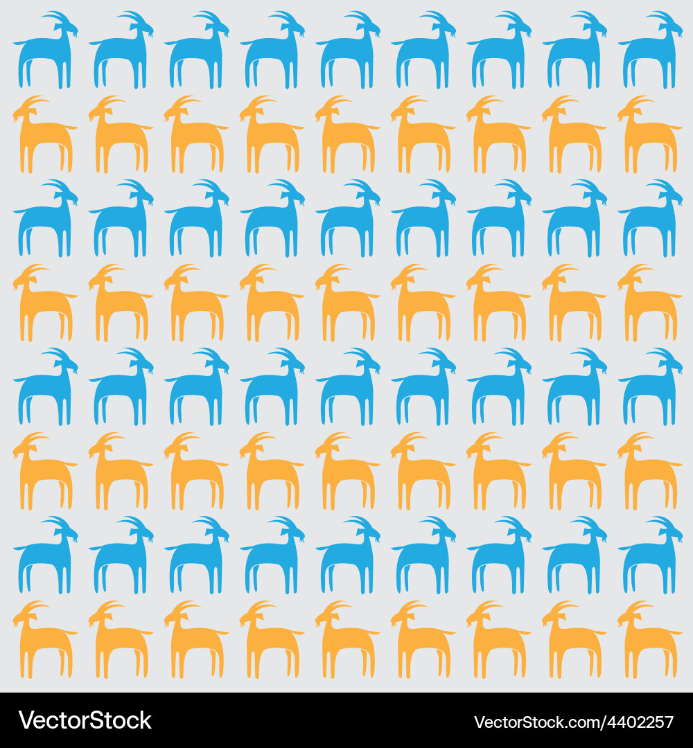 Goat pattern Vector Image