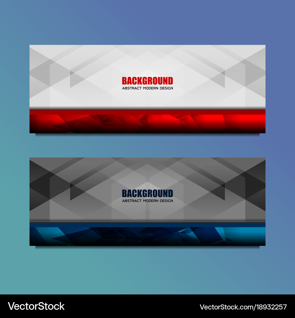 Header polygon background design vector image