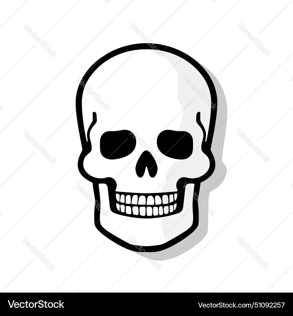 Skull icon Royalty Free Vector Image - VectorStock