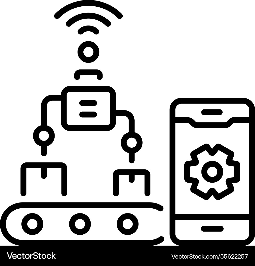 Smart manufacturing Royalty Free Vector Image - VectorStock