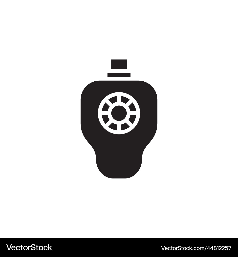 Trackball icon computer component solid Trackball icon computer component solid vector image
