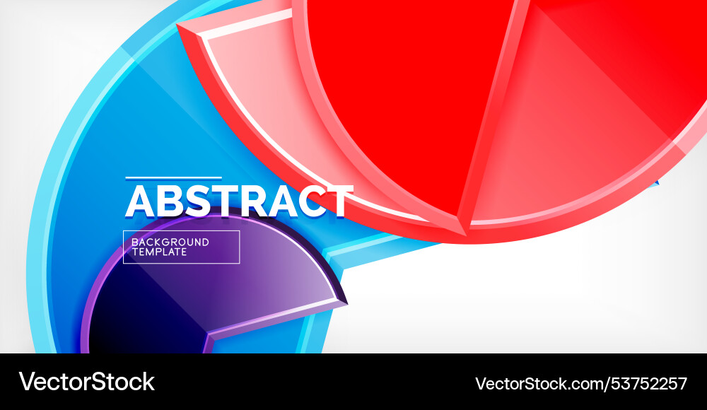 Trendy round shapes with triangular angle design Trendy round shapes with triangular angle design Vector Image