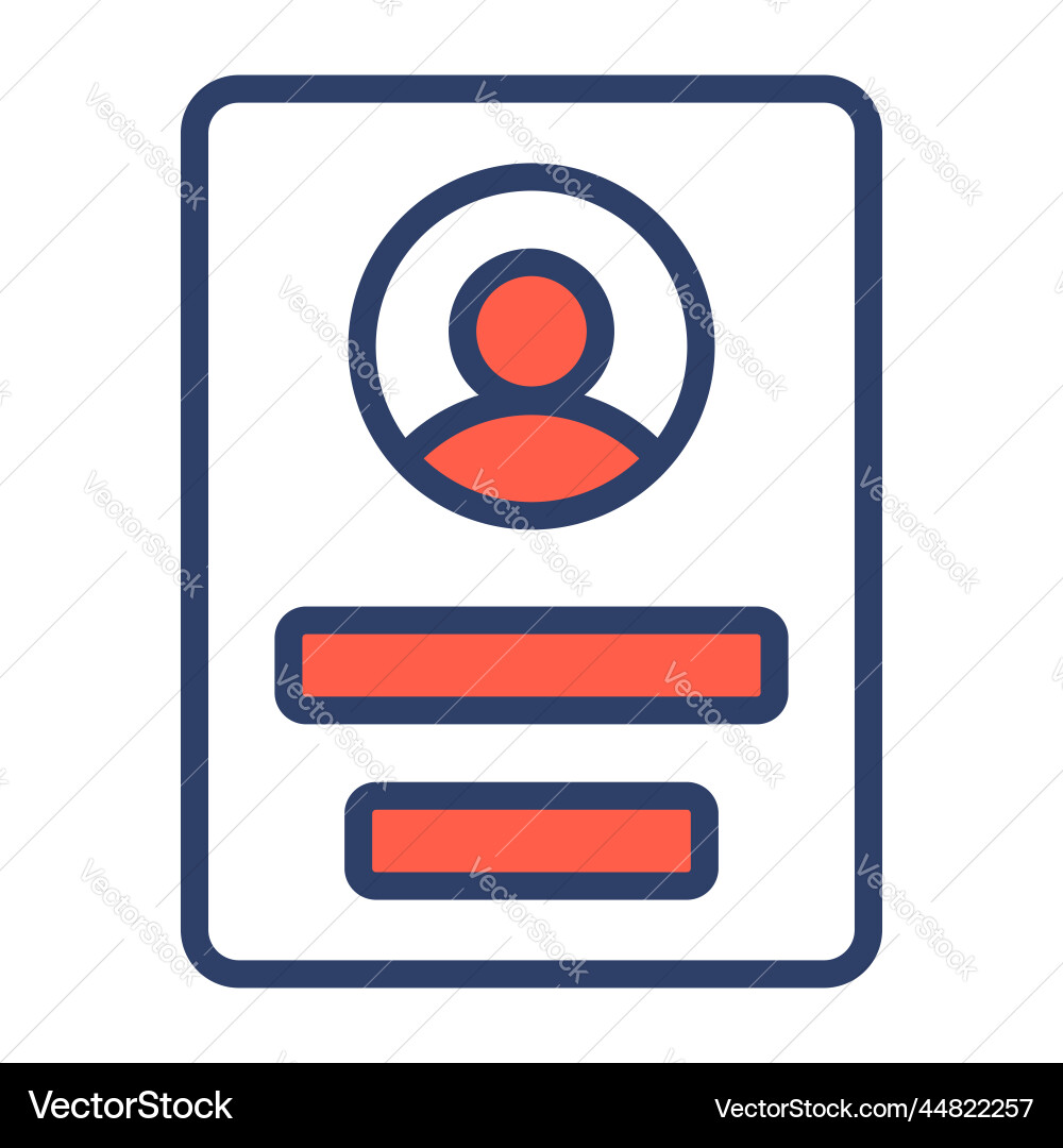 User profile icon interface as a simple vector image
