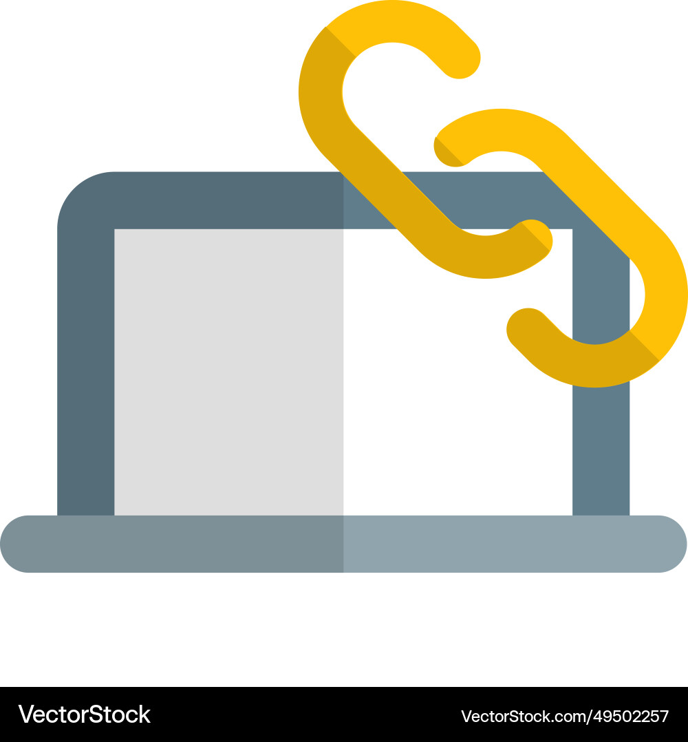Web address for accessing online content vector image