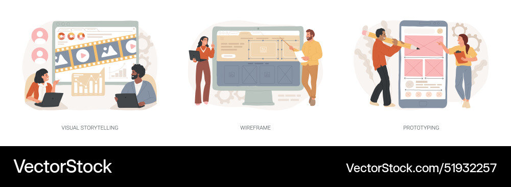 Web page layout isolated concept Web page layout isolated concept vector image