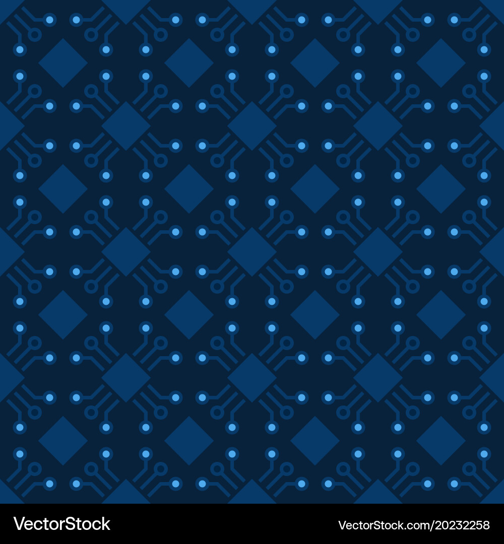 Computer chip pattern seamless vector image