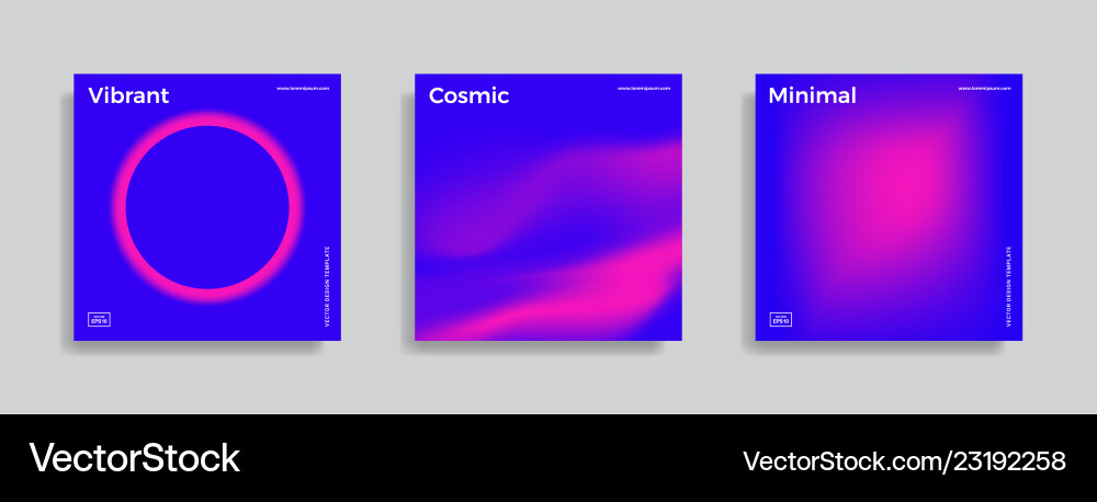 Design template with vibrant gradient shapes Design template with vibrant gradient shapes vector image