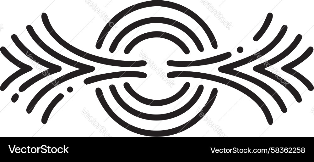 Dynamic Circular Flow Pattern Vector Image