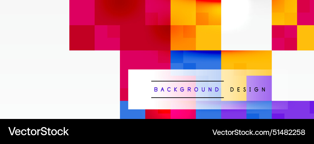 Dynamic colorful squares background Vector Image