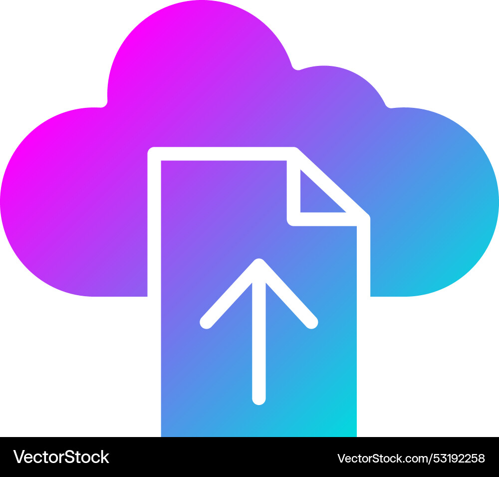 File upload icon design vector image