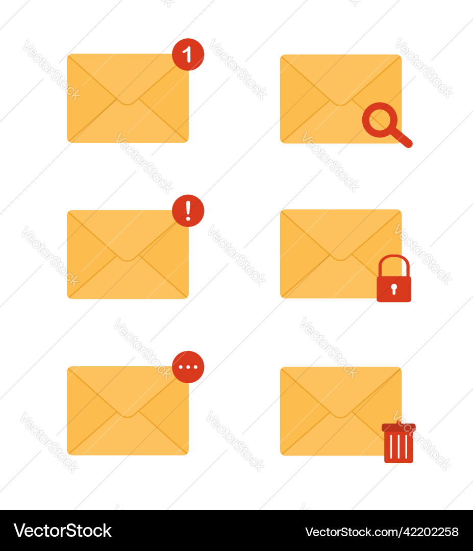 Mail envelope icon receiving sms messages vector image