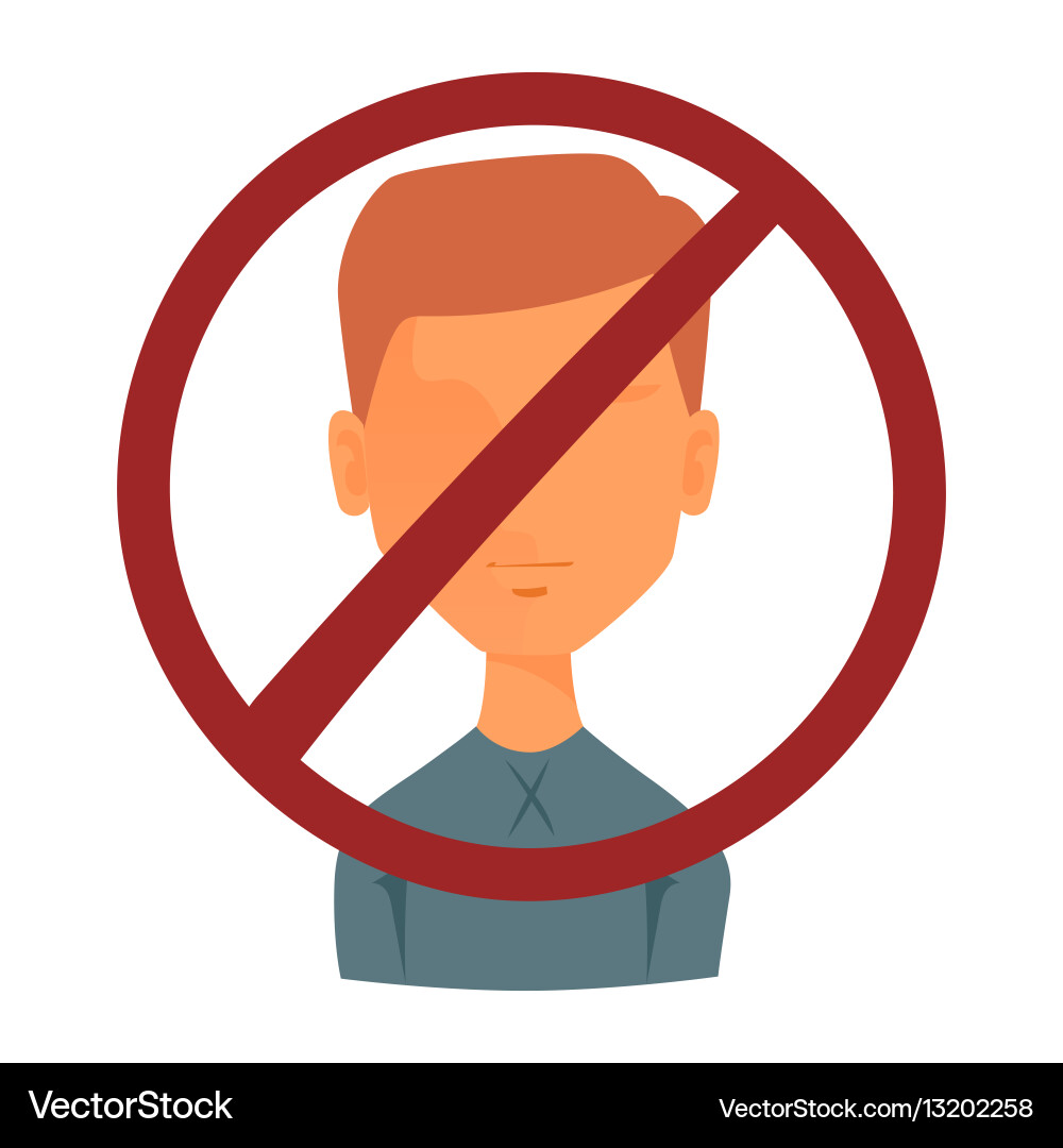 Man portrait face icon web avatar flat style Vector Image