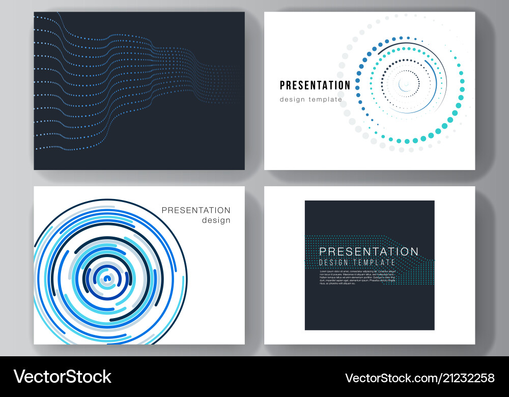 Modern Presentation Slides vector image