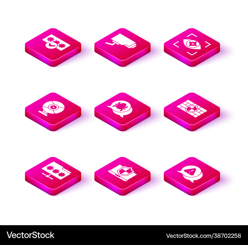 Set folder with password laptop protected shield Set folder with password laptop protected shield vector image