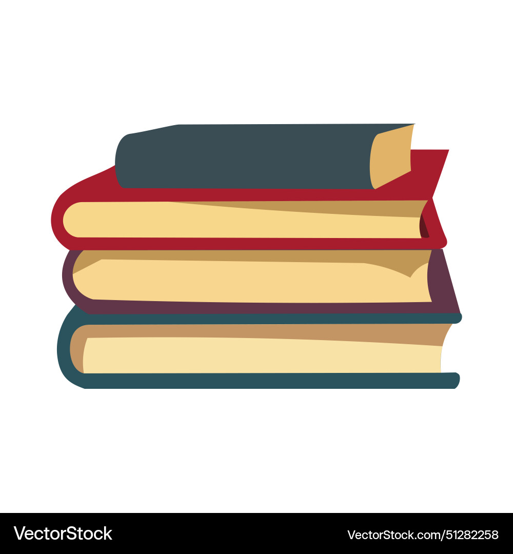 Stack of books design elements Stack of books design elements vector image