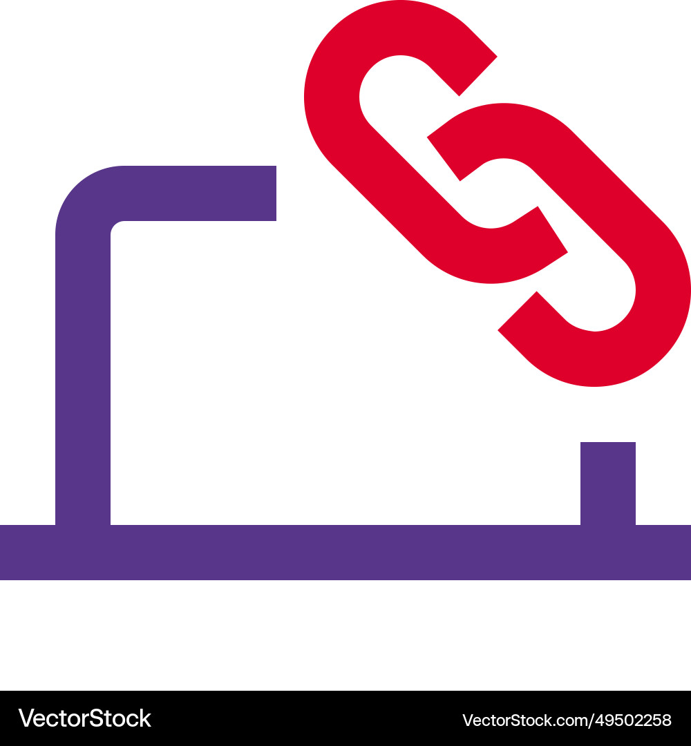 Web address for accessing online content vector image
