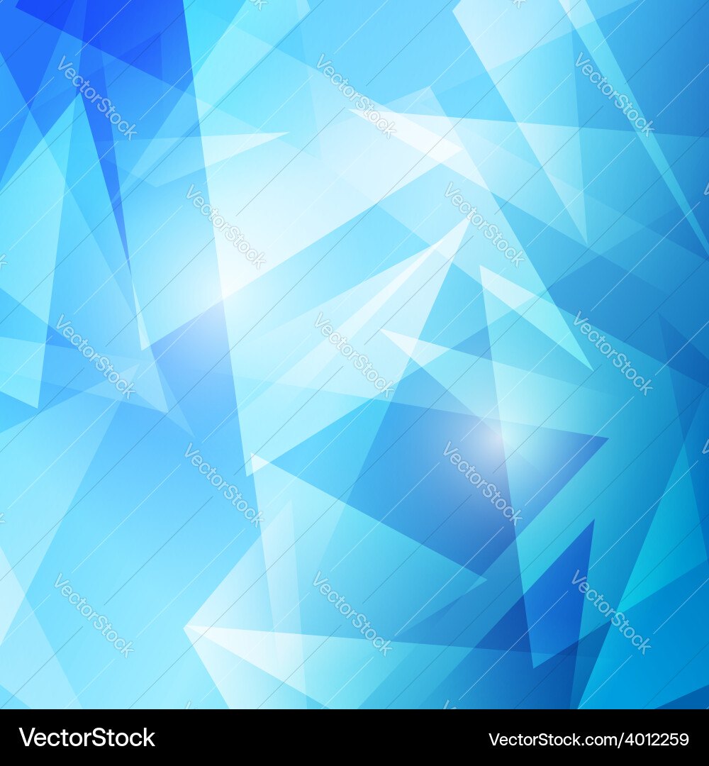 Abstract Blue Triangular Background vector image