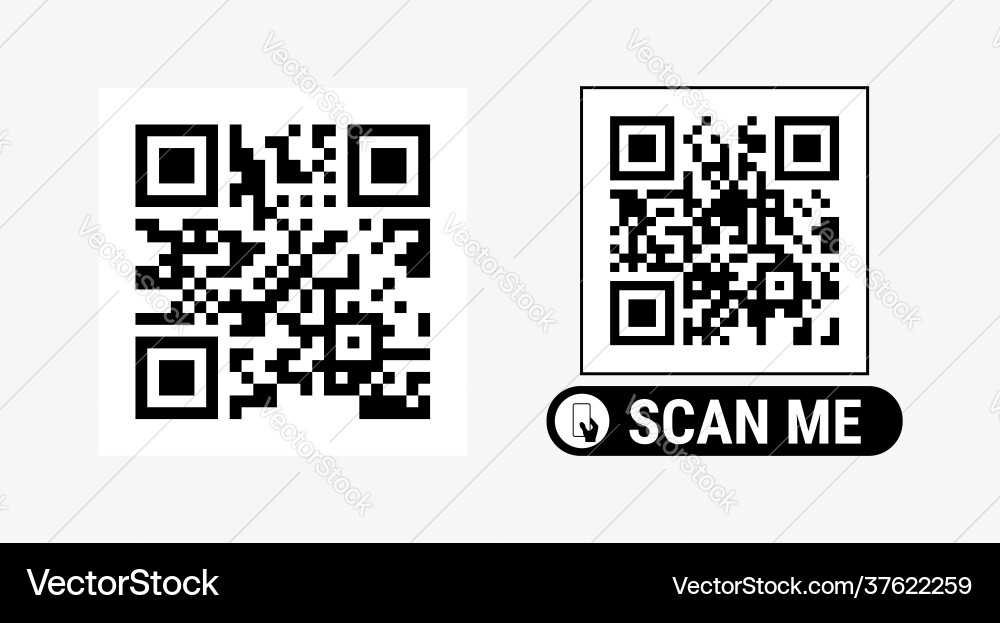 Abstract qr code sample for smartphone scanning Vector Image