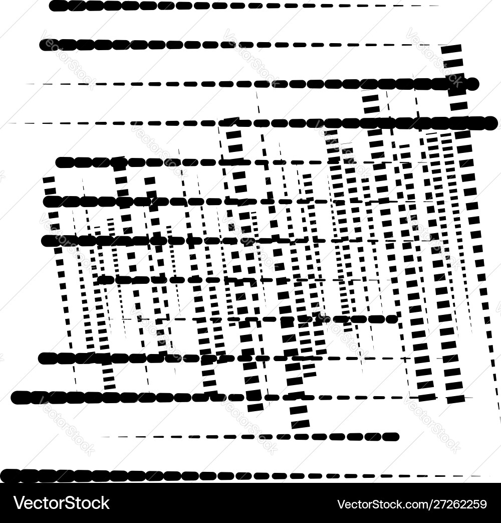 Abstraktes Gitternetz zufällige Scatter-Stücke Vektorbild
