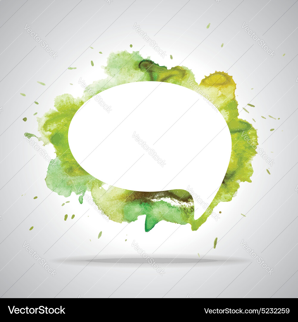 Bright speech cloud and blobs Vector Image