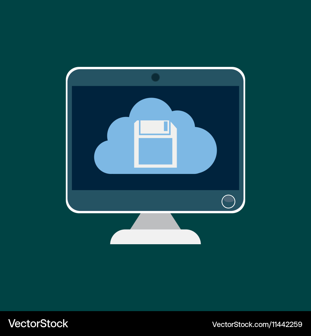 Cloud computing technology Vector Image