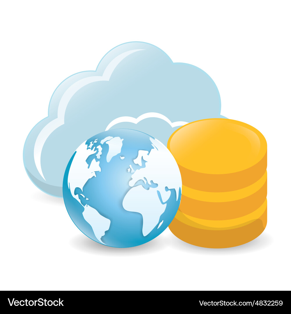 Database design Vector Image