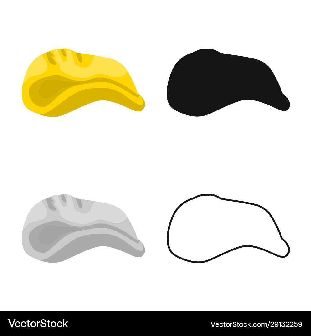 Design chip and crunchy symbol web vector image