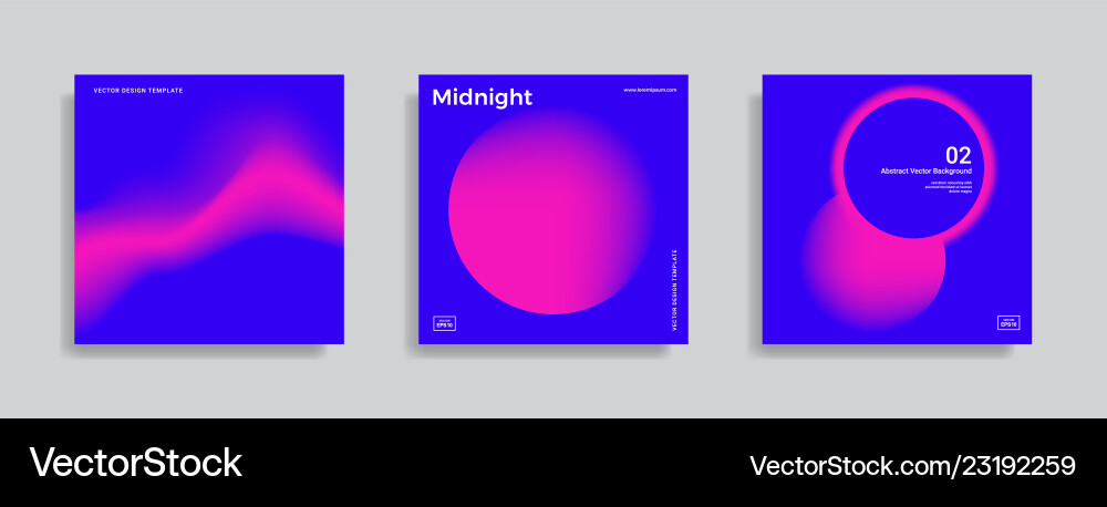 Design template with vibrant gradient shapes Design template with vibrant gradient shapes vector image