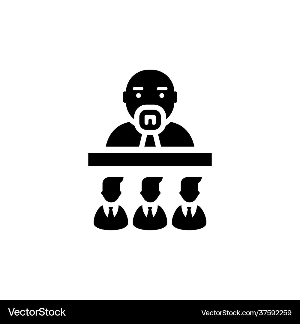 Lecture icon in logotype vector image
