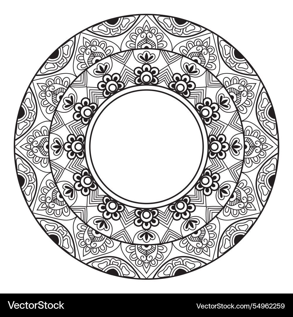 Mandala design pattern Mandala design pattern vector image