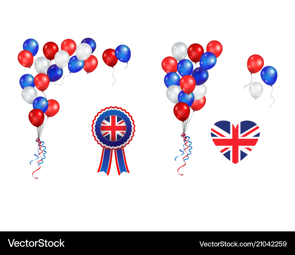 Set flag and objects for design Set flag and objects for design vector image