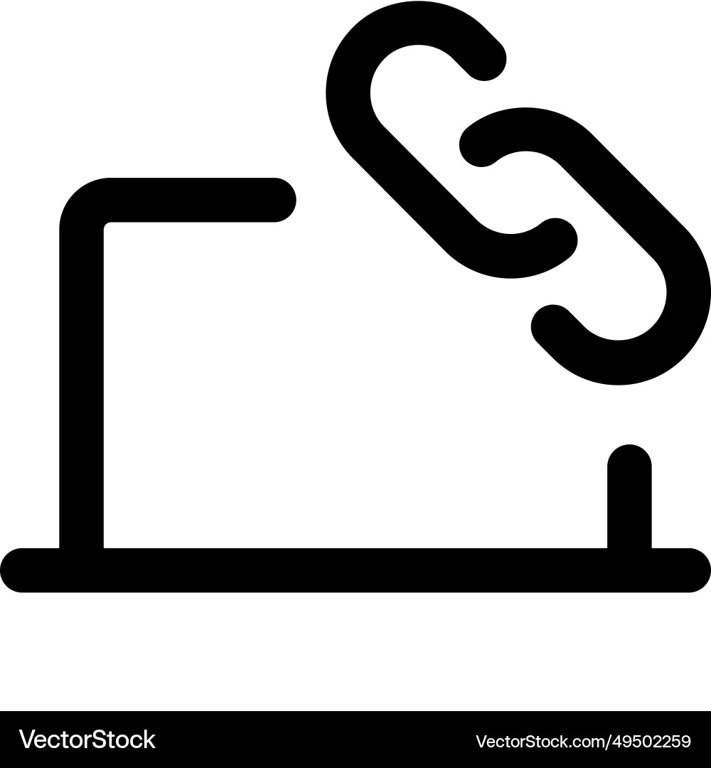 Web address for accessing online content vector image