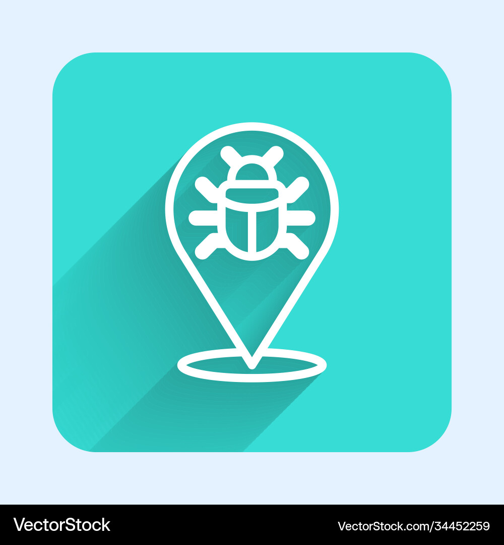 White line system bug concept icon isolated White line system bug concept icon isolated vector image