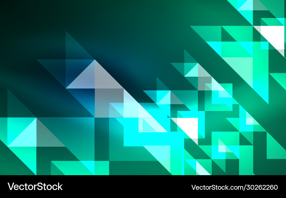 Abstract background mosaic triangle pattern vector image