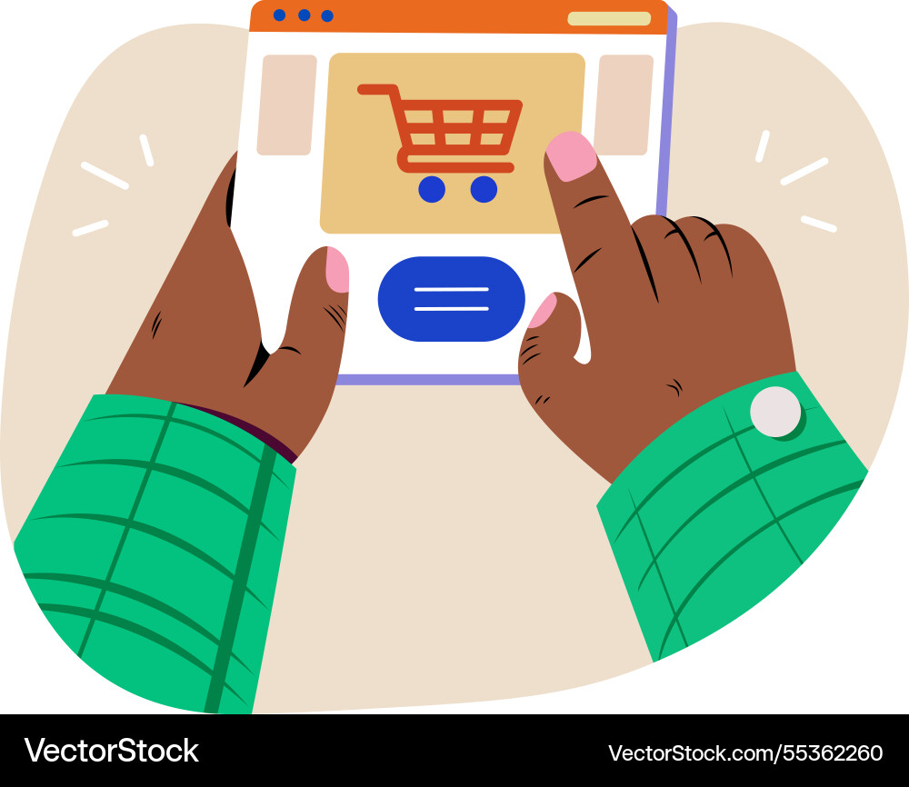 Add to cart vector image