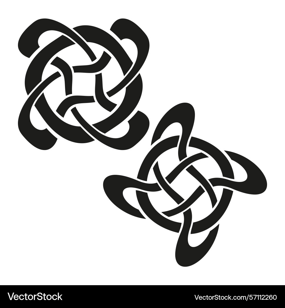 Celtic knot symbol intricate loop pattern tribal Celtic knot symbol intricate loop pattern tribal vector image