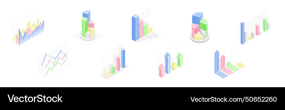 Chart and graph with business finance data Chart and graph with business finance data vector image