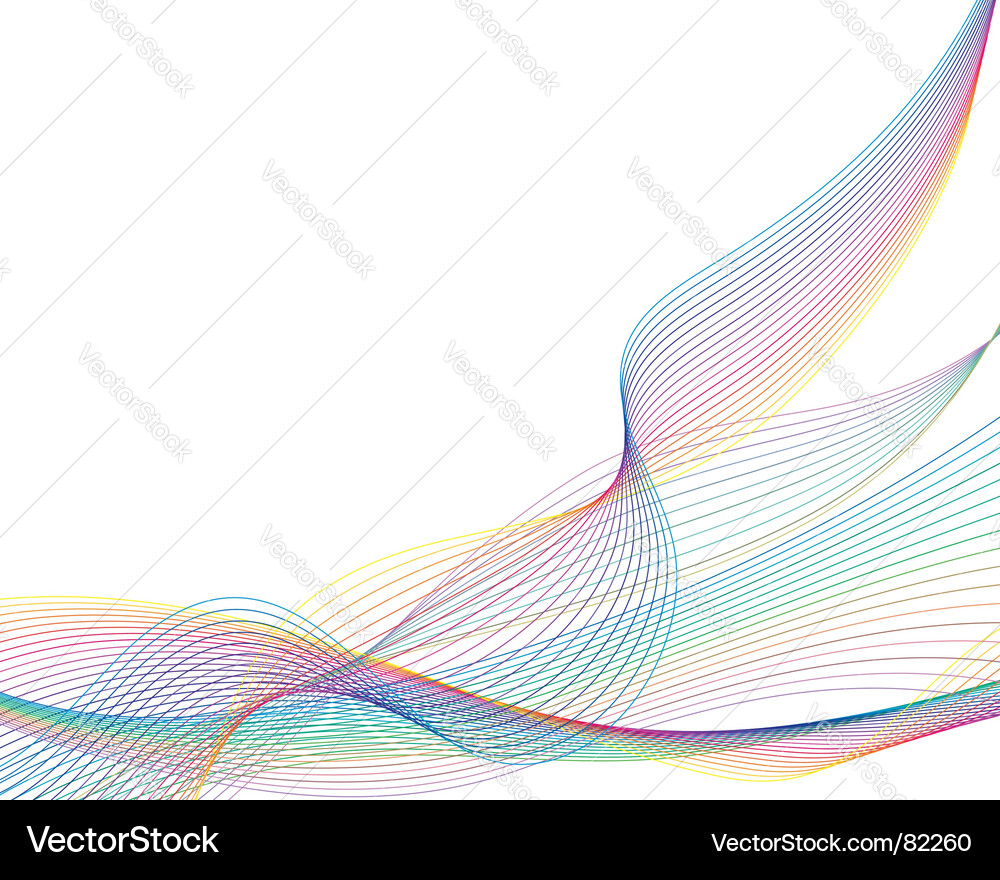 Colorful Line Flow Royalty Free Vector Image - VectorStock