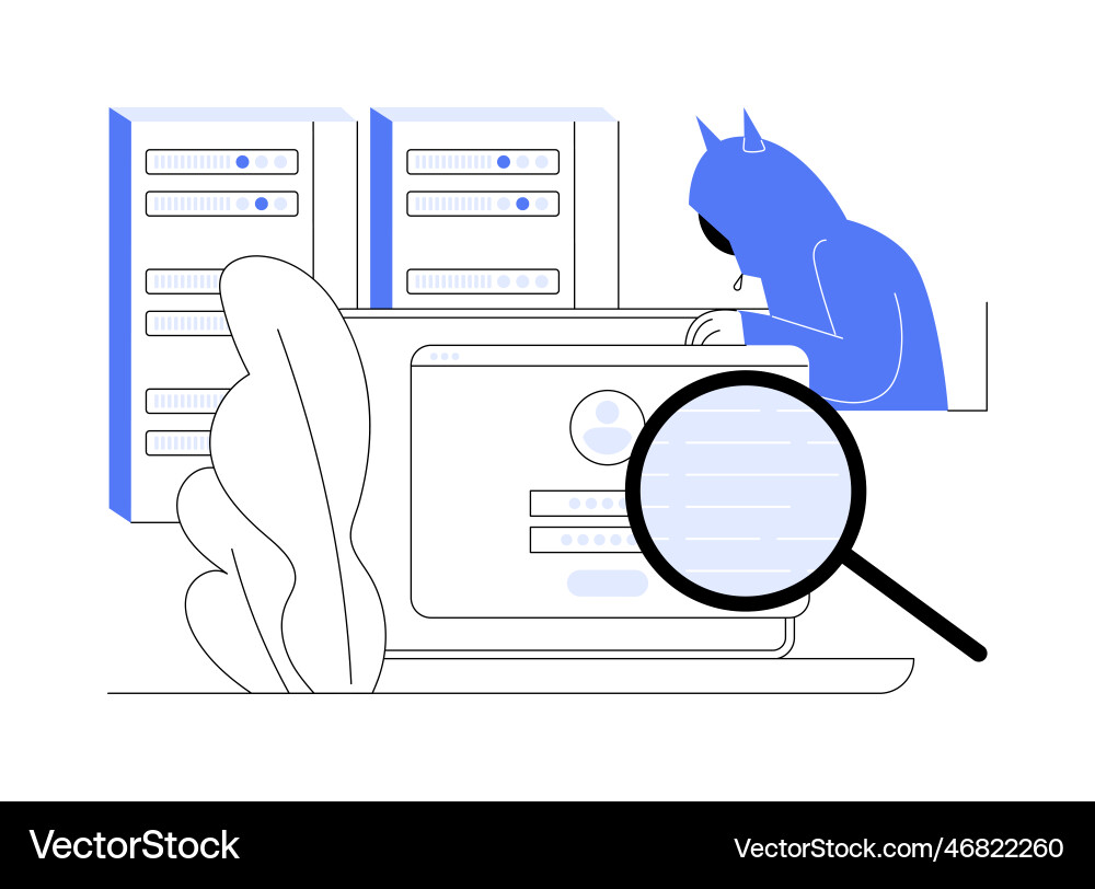 Data stealing malware abstract concept Data stealing malware abstract concept vector image